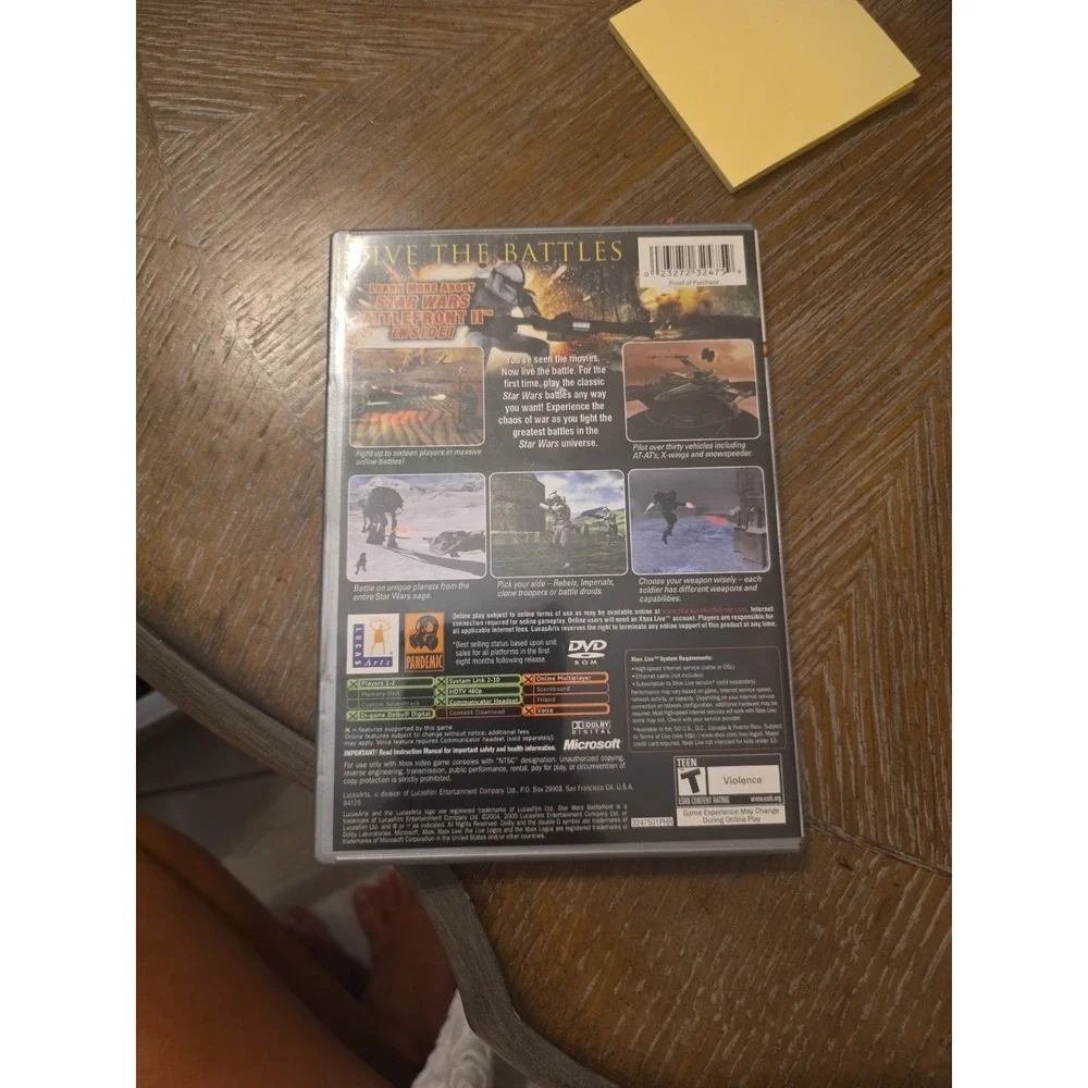 Star Wars: Battlefront (Microsoft Xbox, 2004) - Platinum Hits, complete, tested.